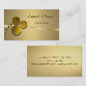 Elegant Chic Luxury Faux Gold Visitekaartje (Voorkant / Achterkant)