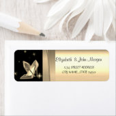 Elegant Chic Luxury, Faux Gold, zwart, hoog niveau Etiket (Insitu)