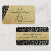 Elegant Chic Luxury Glittery, Dress Visitekaartje (Voorkant / Achterkant)