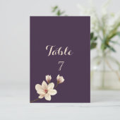 Elegant Chic Magnolia Table Kaart (Staand voorkant)