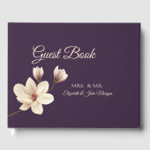Elegant Chic Magnolia Wedding Gastenboek (Voorkant)