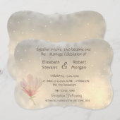 Elegant Chic Magnolia Wedding Invitation Kaart (Voorkant / Achterkant)