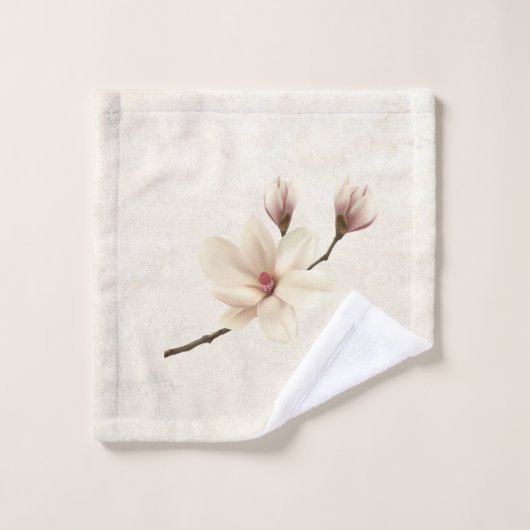 Elegant Chic Magnolias Bad Handdoek (Wasdoekje)