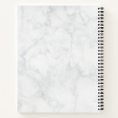 Elegant Chic Marble - gepersonaliseerd Notitieboek (Achterkant)