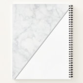 Elegant Chic Marble - gepersonaliseerd Notitieboek (Achterkant)