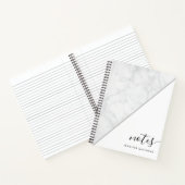 Elegant Chic Marble - gepersonaliseerd Notitieboek (Binnen)