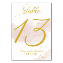 Elegant Chic Mauve Waterverf Gold Splatter Script