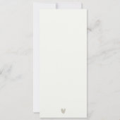 ELEGANT CHIC MODERN ART DECO WHITE SILVER WEDING KAART (Achterkant)