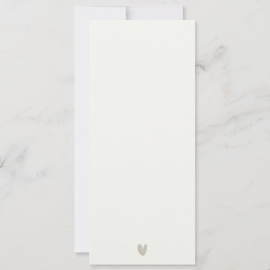 ELEGANT CHIC MODERN ART DECO WHITE SILVER WEDING KAART (Achterkant)