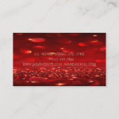 Elegant Chic Modern Bokeh, Faux Gold Brush Stroke Visitekaartje (Achterkant)