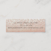 Elegant Chic Modern Glittery Bokeh-High Heels Mini Visitekaartje (Achterkant)