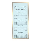 Elegant chic modern luxe faux Gold-rackkaart Reclamekaart (Voorkant)