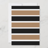 Elegant Chic Modern Striped Herfst Engagement Part Kaart (Achterkant)