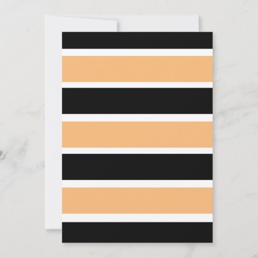 Elegant Chic Modern Striped Herfst Engagement Part Kaart (Achterkant)