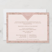 Elegant Chic Modern Textuur Spaanse Mis XV Años Kaart (Achterkant)