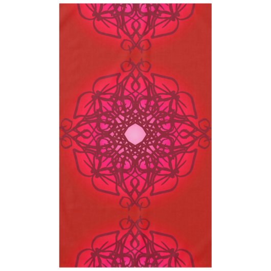 elegant chic moderne abstracte rozet mandala tafelkleed (Voorkant)