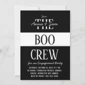 Elegant Chic Moderne Striped Herfst Engagement Par Kaart (Voorkant)