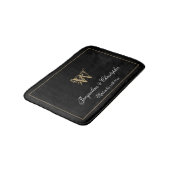 Elegant Chic Monogram Names Pas getrouwd Wedding Badmat (Gekanteld)