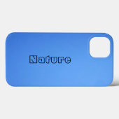 Elegant Chic Natuur Blue Sky iPhone 13 Hoesjes (Achterkant (horizontaal))