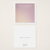 Elegant Chic Ombre-Kaart voor oormerking Vierkante Visitekaartjes (Voorkant /achterkant)