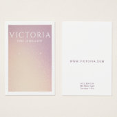 Elegant Chic Ombre-Kaart voor oormerking Visitekaartje (Voorkant /achterkant)