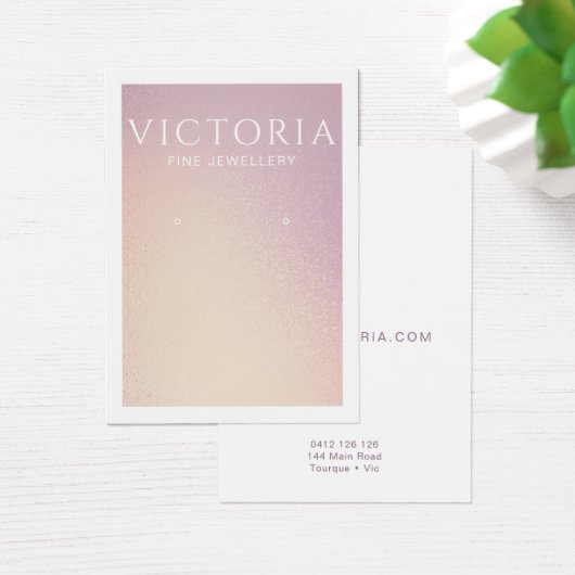 Elegant Chic Ombre-Kaart voor oormerking Visitekaartje (Bureau)