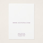 Elegant Chic Ombre-Kaart voor oormerking Visitekaartje (Achterkant)