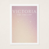 Elegant Chic Ombre-Kaart voor oormerking Visitekaartje (Voorkant)