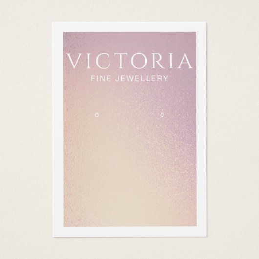 Elegant Chic Ombre-Kaart voor oormerking Visitekaartje (Voorkant)