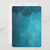 Elegant Chic Ornament Floral Vrijgezellenfeest Kaart (Achterkant)