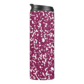 Elegant Chic Paars Composition Book Thermosbeker (Geroteerd rechts)