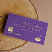 Elegant Chic Paars Gold Luxe-creditcard Visitekaartje