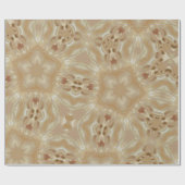 Elegant chic Pearl peach Kaleidoscopisch Star Flow Cadeaupapier (Vlak)