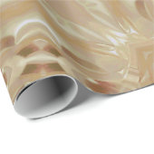 Elegant chic Pearl peach Kaleidoscopisch Star Flow Cadeaupapier (Rol Hoek)