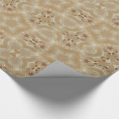 Elegant chic Pearl peach Kaleidoscopisch Star Flow Cadeaupapier (Hoek)