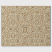 Elegant chic Pearl peach Kaleidoscopisch Star Flow Cadeaupapier (Vlak)