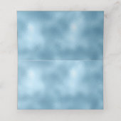 Elegant Chic Pearls Baby Blue Plaatskaartje (Binnenkant ongevouwen)