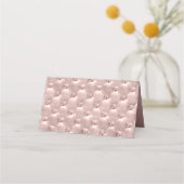 Elegant Chic Pearls roze Rose Gold Plaatskaartje (Achterkant)