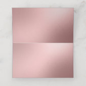 Elegant Chic Pearls roze Rose Gold Plaatskaartje (Binnenkant ongevouwen)