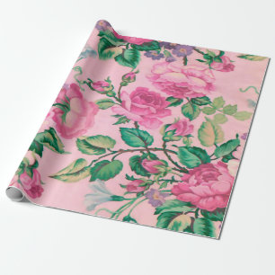 Elegant chic Pink Florence patroon Cadeaupapier