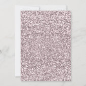 Elegant Chic Pink Glitter Gold Roos Sweet 16 Kaart (Achterkant)