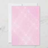 Elegant Chic Pink Glitter Sequins Sweet 16 Party Kaart (Achterkant)