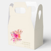 Elegant Chic Pink Waterverf Floral Wedding Custom Bedankdoosjes (Geopend)