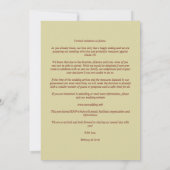 Elegant Chic Red Gold Photo Sophisticding Wedding (Achterkant)