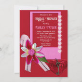 Elegant Chic Red Valentijn Romantic Vrijgezellenfe Kaart (Voorkant)