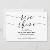 Elegant chic rise en shine nodigkaart kaart (Voorkant)