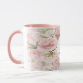 Elegant chic romantic roos floral mok (Links)