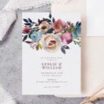 Elegant Chic Romantic Roos Rehearsal Dinner Kaart<br><div class="desc">Elegant Chic Romantic Roos Rehearsal Dinner Invitation</div>