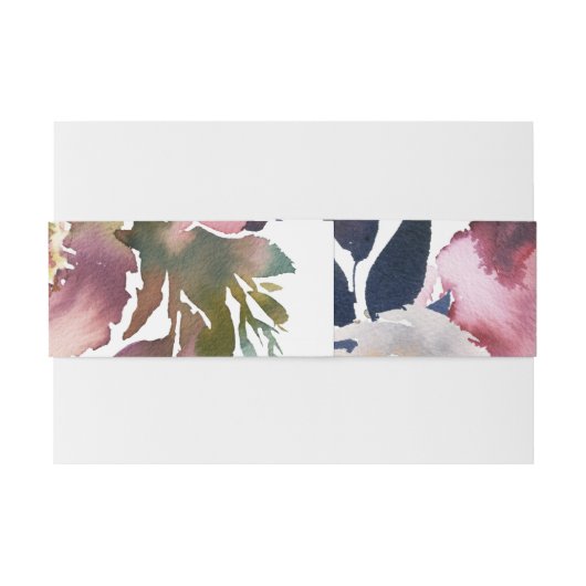 Elegant Chic Romantic Roos Wedding Uitnodigingen Wikkel (Achterkant Voorbeeld)