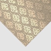 Elegant Chic Roos Gold Damask Tissuepapier (Detail)